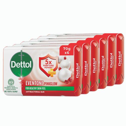 Dettol Soap Pink Glow - 70g (Pack Of 6) Item | Buy Dettol Soap Pink Glow - 70g (Pack Of 6) | SPOP Enterprise Global